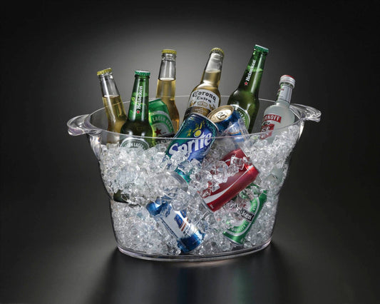 14-Qt. Acrylic Oval Beverage Tub