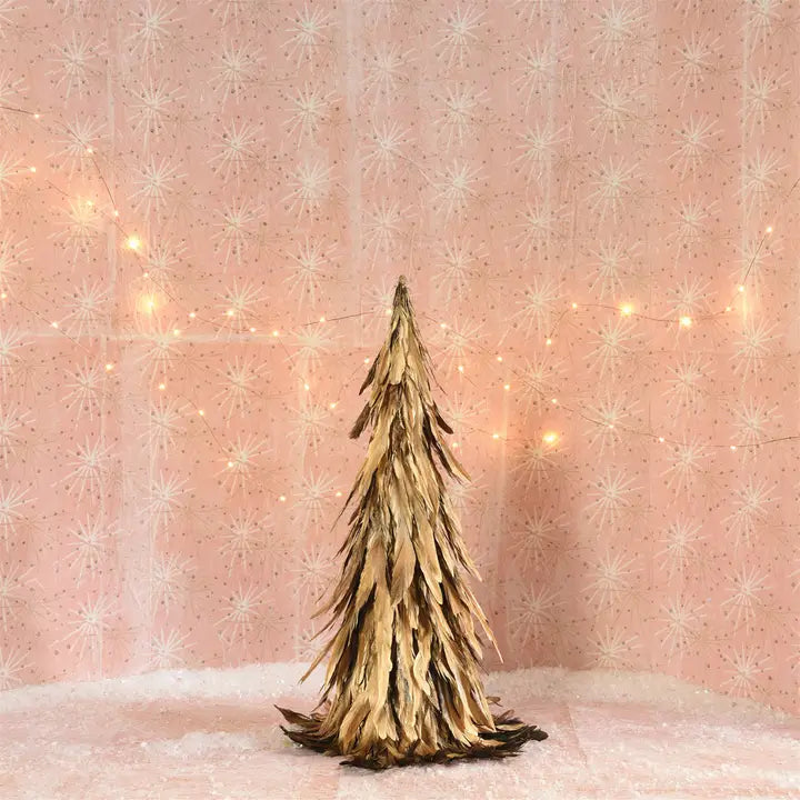 Feather Tree, Gold Luster - Md
