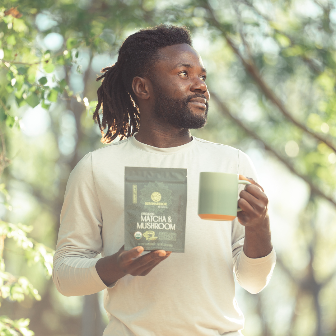 Be Well Matcha & Mushroom Drink Mix - Adaptogenic Coffee