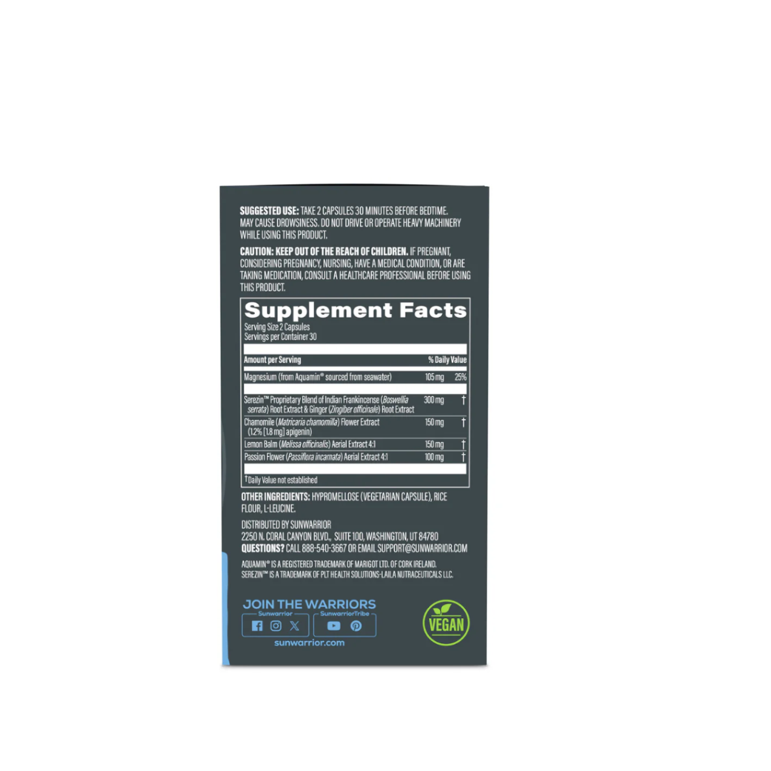 Sunwarrior Active Nighttime Capsules - Sleep & Restore