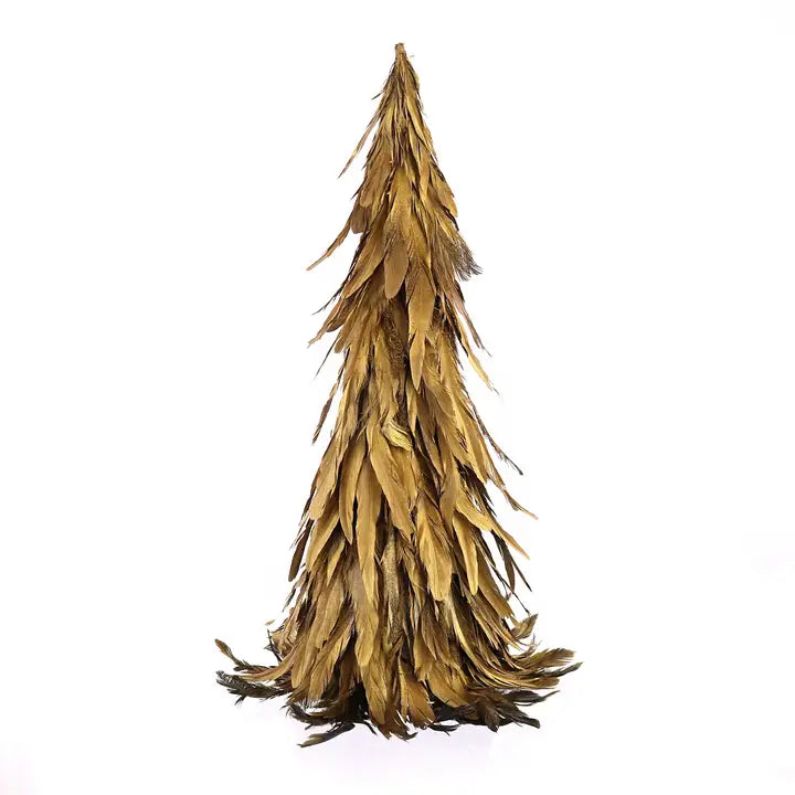 Feather Tree, Gold Luster - Md