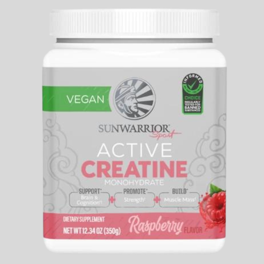 Raspberry Active Creatine Drink Powder- Vegan, Soy-Free