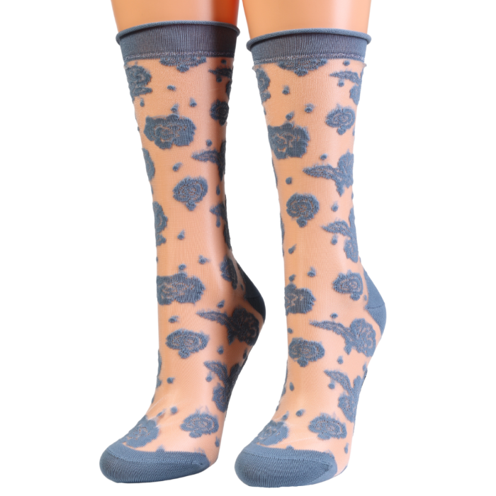 Floral Sheer Socks