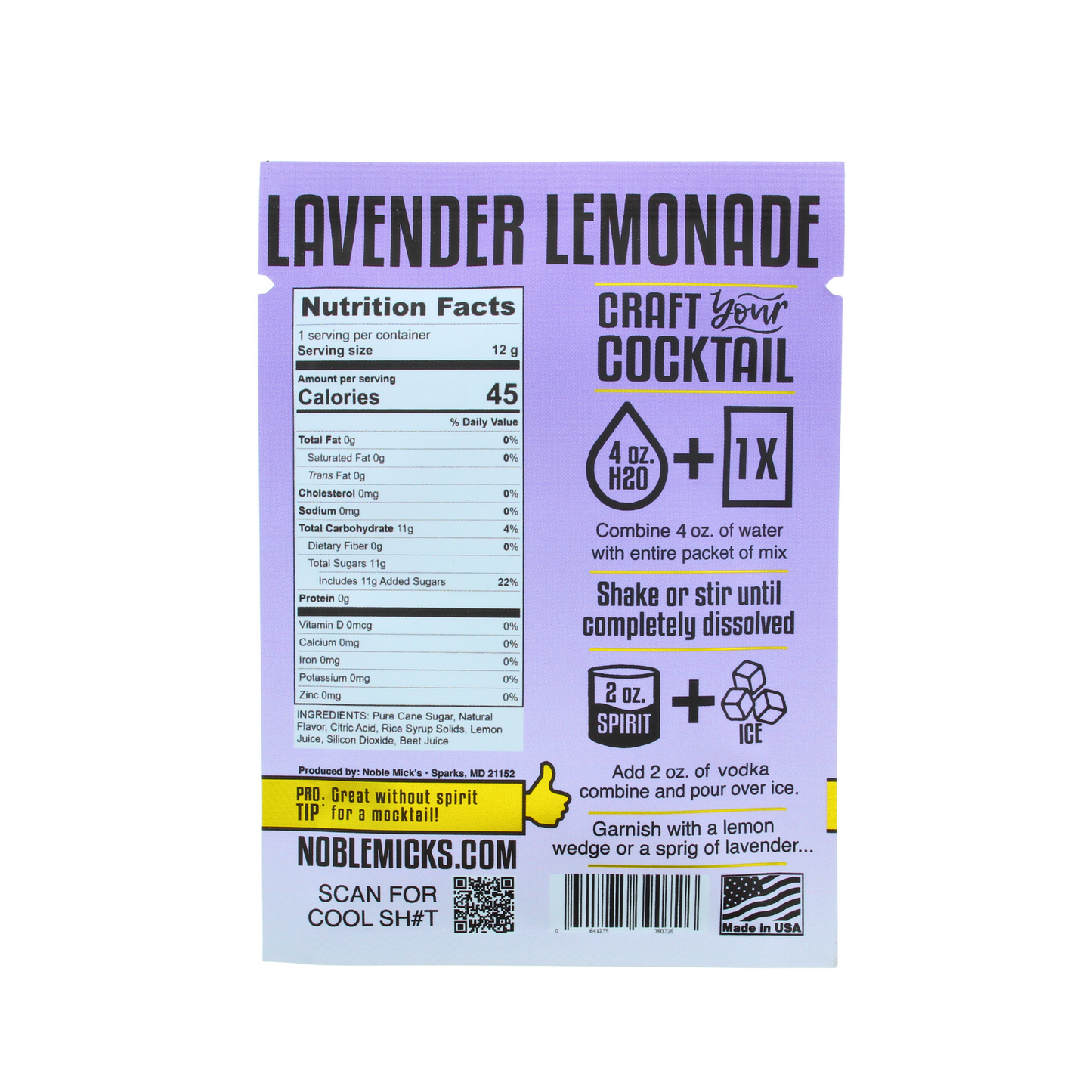 Lavender Lemonade - Noble Mick's