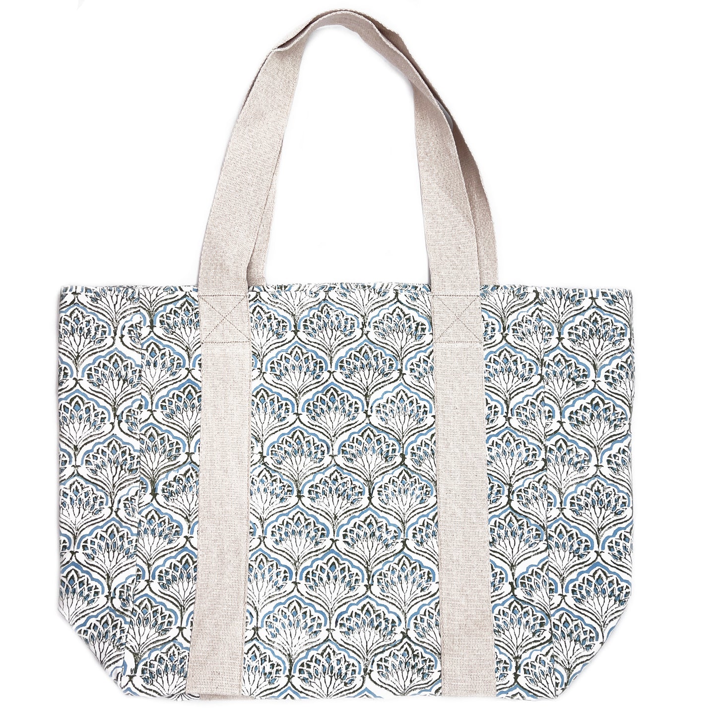 Floral Peacock Canvas Bag