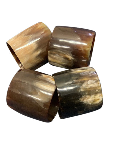 Horn Napkin Rings - Set of 4