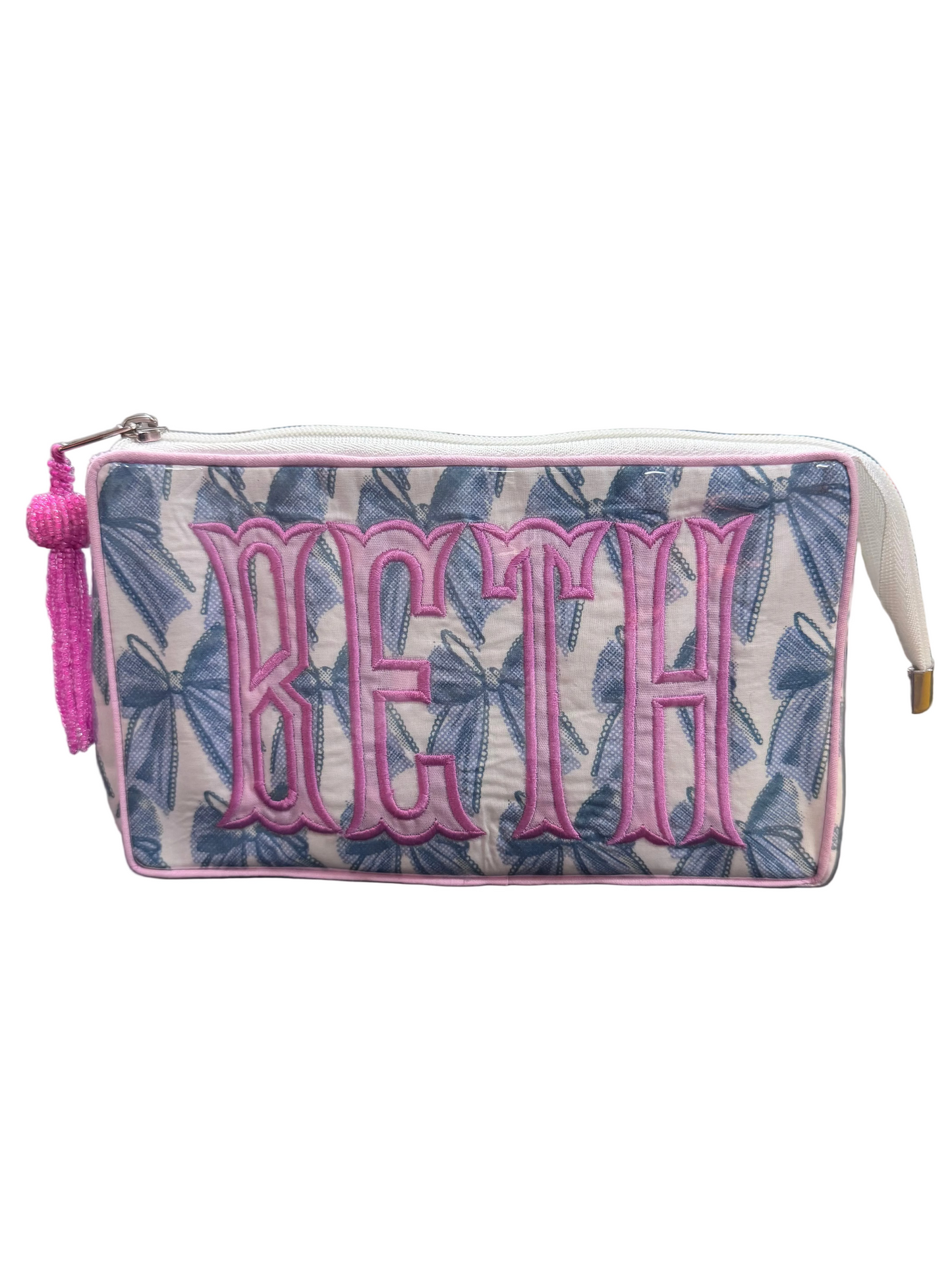 Petite Monogrammed Cosmetic Bag