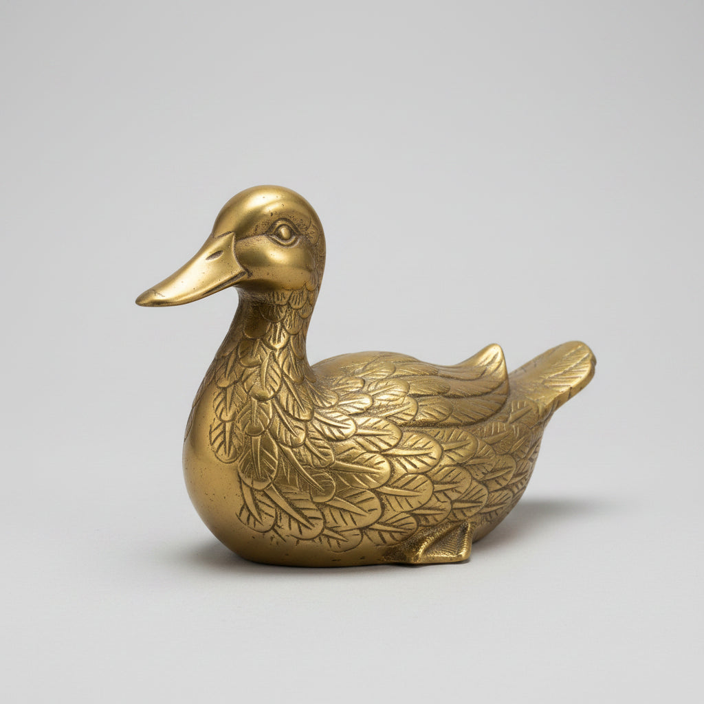 Vintage Brass Duck