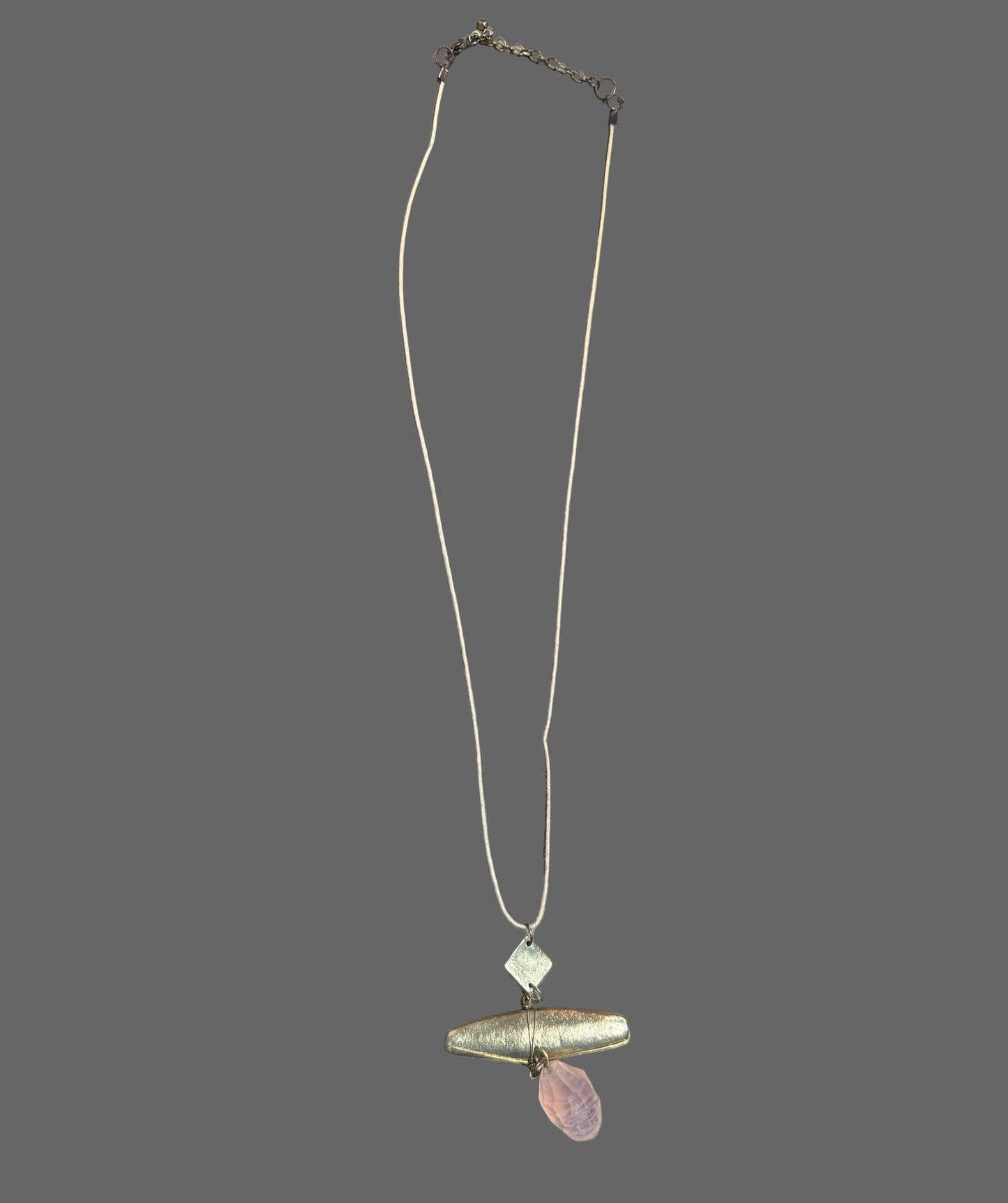 37" Rose Quartz Pendant