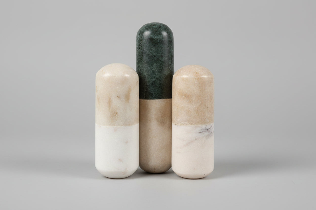 Marble Pill Scupltures