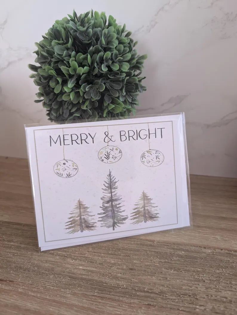 Merry & Bright Holiday Card