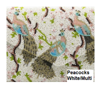 Peacocks Ivory & Multi Color Beaded Clutch