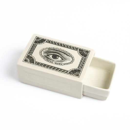 Eye - Porcelain Vintage Matchbox