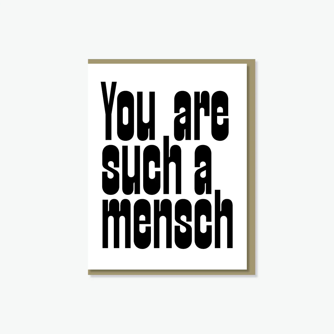 You Are Such a Mensch Card
