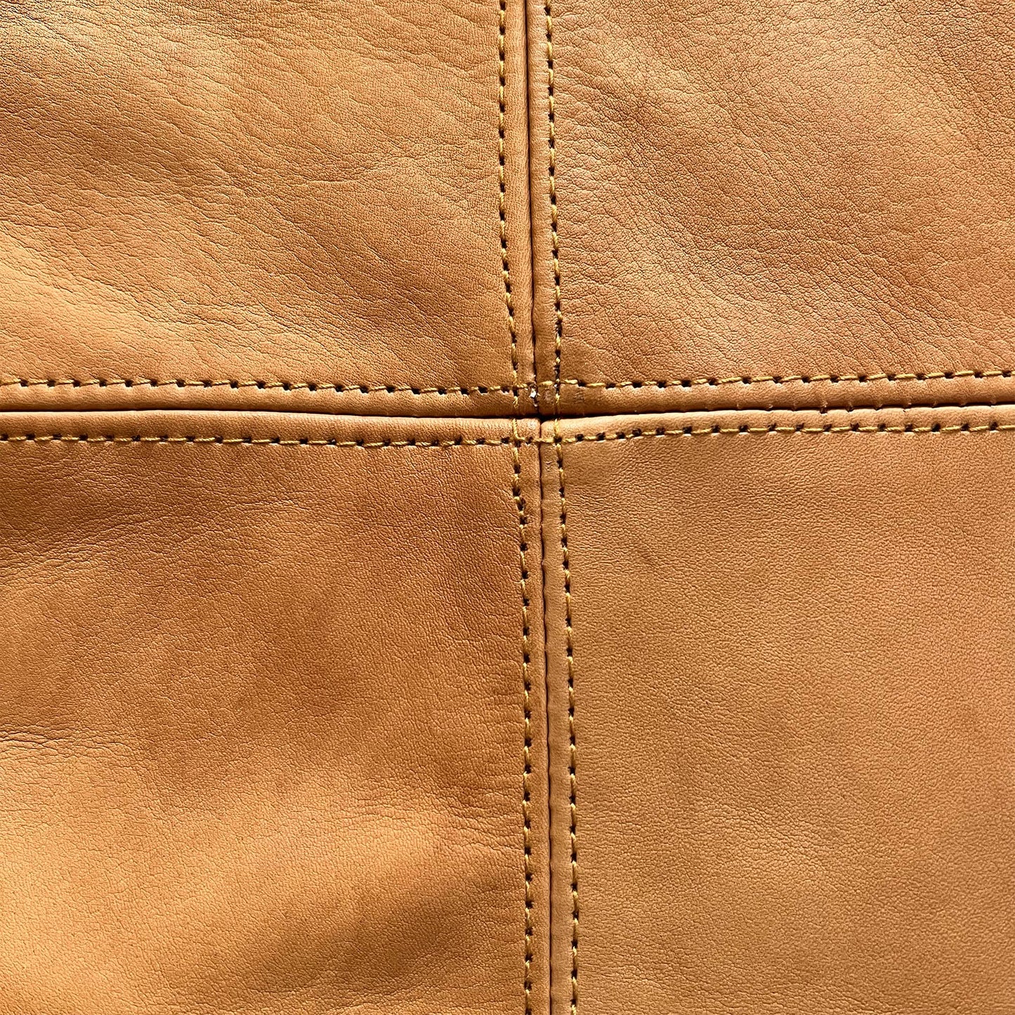 CowHide Leather OttomanTable-Unstuffed