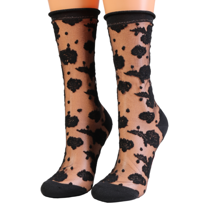 Floral Sheer Socks