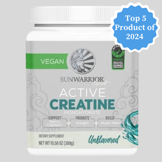 Unflavored Active Creatine Drink Powder - Vegan, 300 grams
