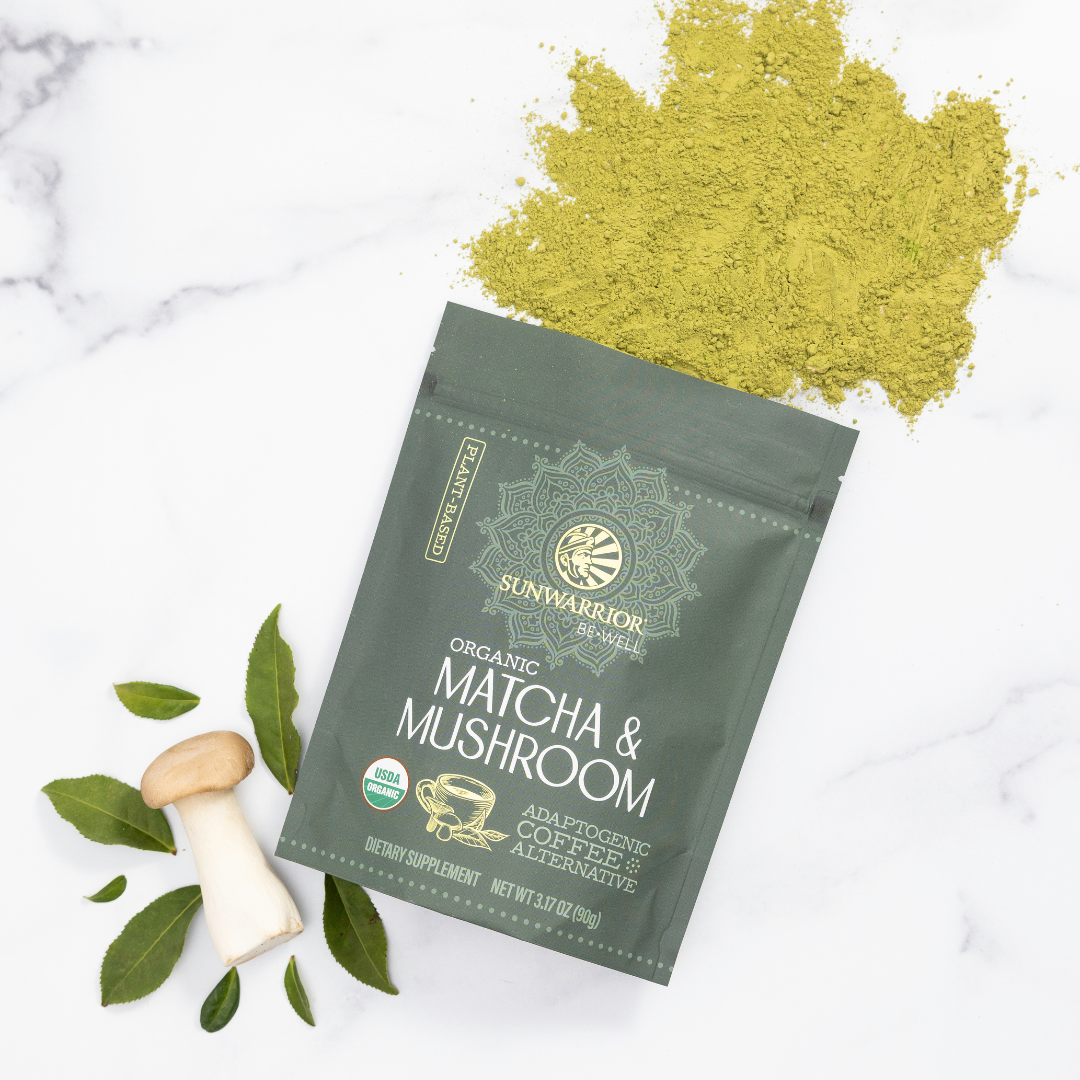 Be Well Matcha & Mushroom Drink Mix - Adaptogenic Coffee