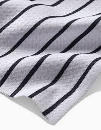 B & W Linen Kitchen Tea Towel Geometry