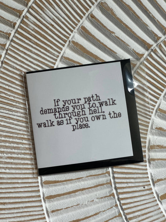 “Own the Place” Card