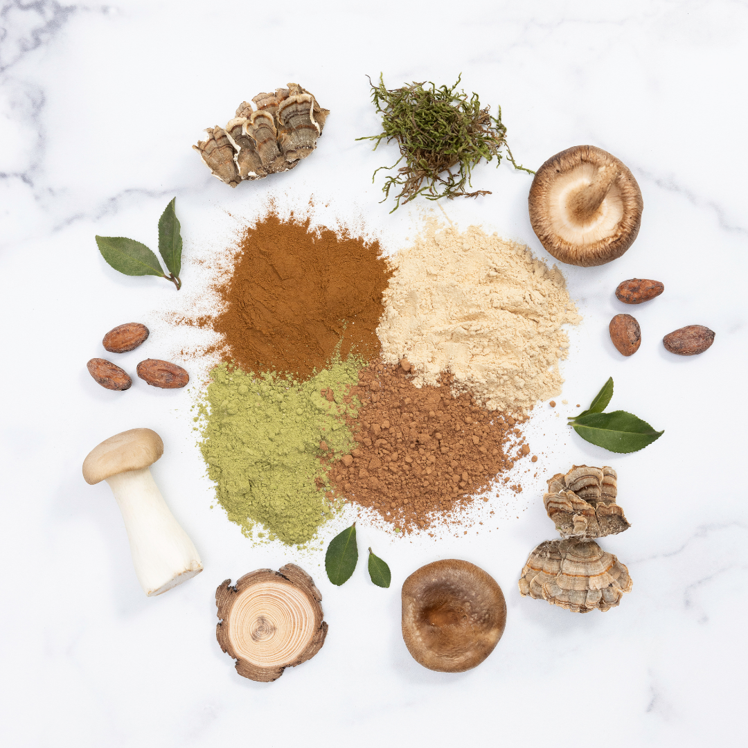 Be Well Matcha & Mushroom Drink Mix - Adaptogenic Coffee