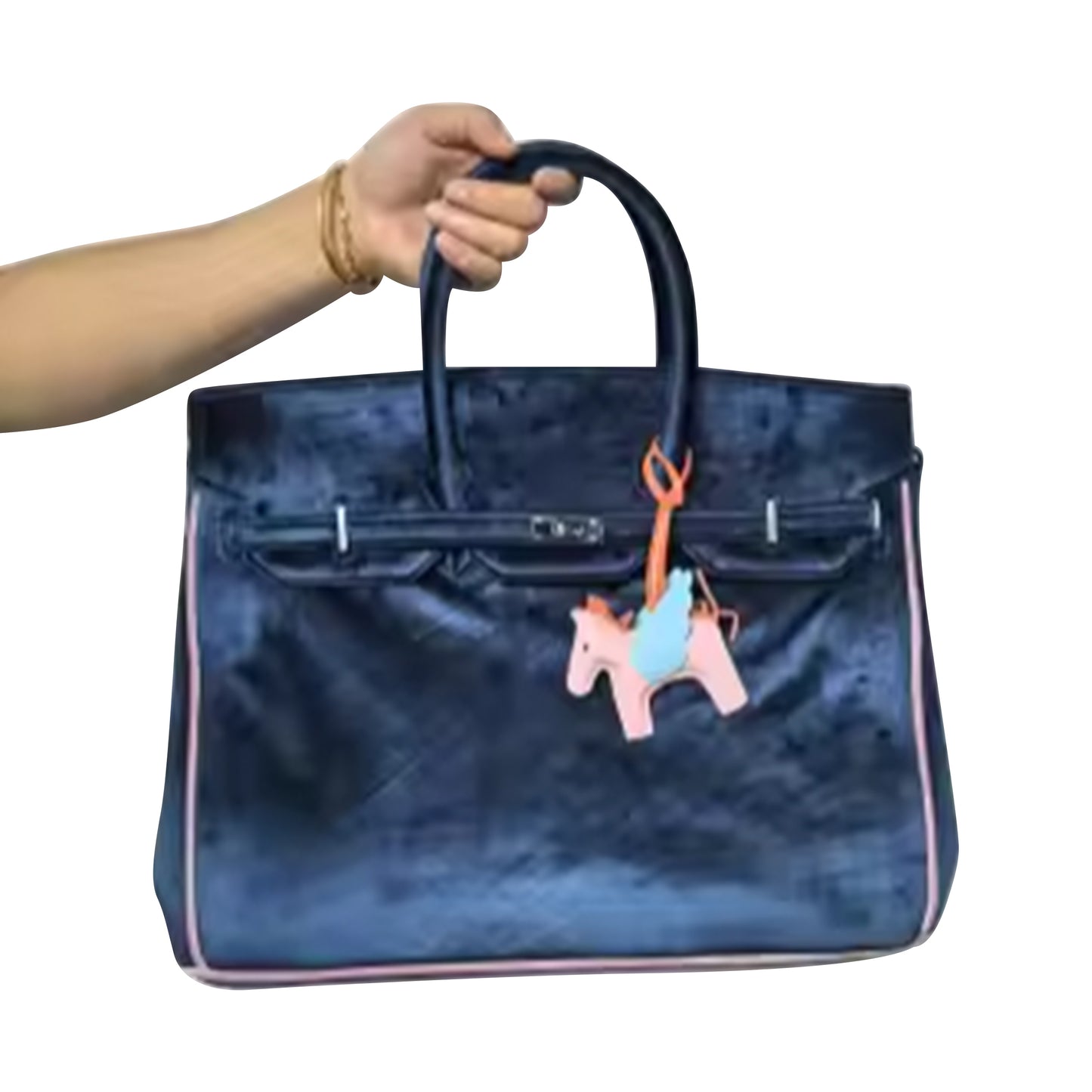 London Velvet Tote