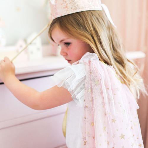 Blush Tulle Star Cape