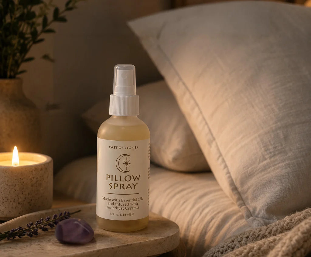 Pillow Spray with Amethyst Crystals
