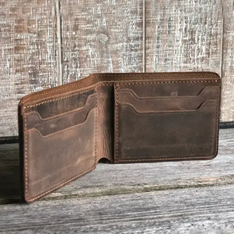 Genuine Leather Bifold Wallet