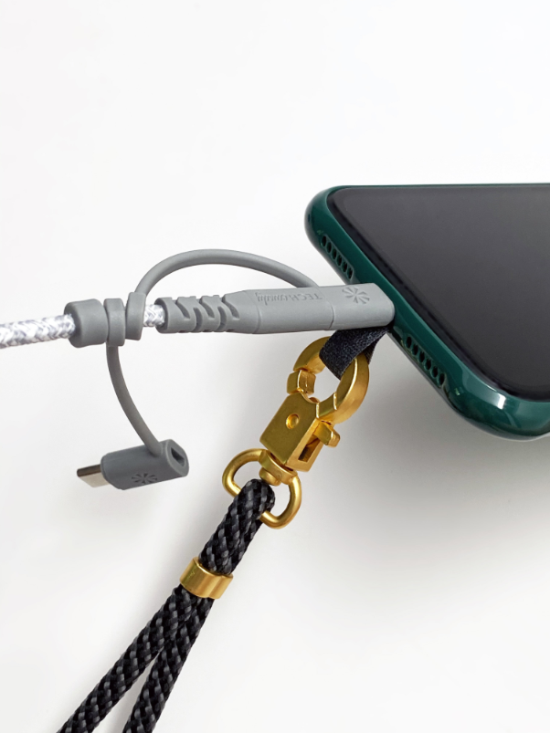 THE HOOKUP PHONE LANYARD : DARK SLATE