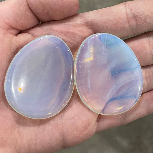 Opalite Teardrop Worry Stone