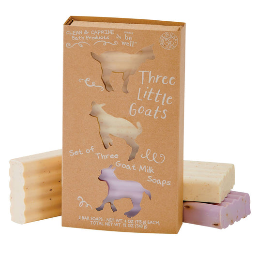 Three Little Goats Soap Gift Set: Lavender, Almond, Honey