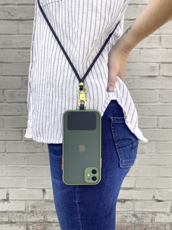 THE HOOKUP PHONE LANYARD : DARK SLATE