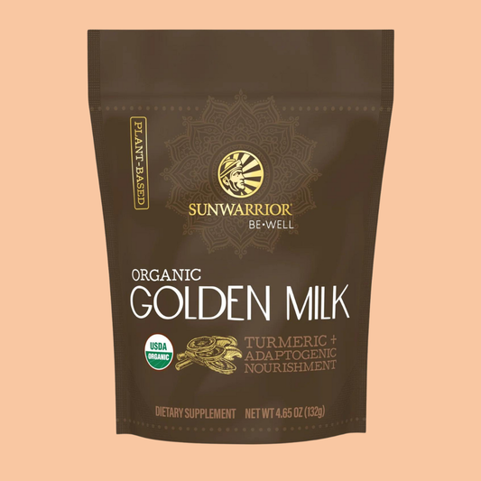 Sunwarrior - Be Well Golden Milk Drink Powder Mix - Turmeric & Adaptogens
