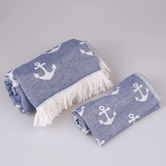 Anchor Organic Turkish Towels - Double Sided