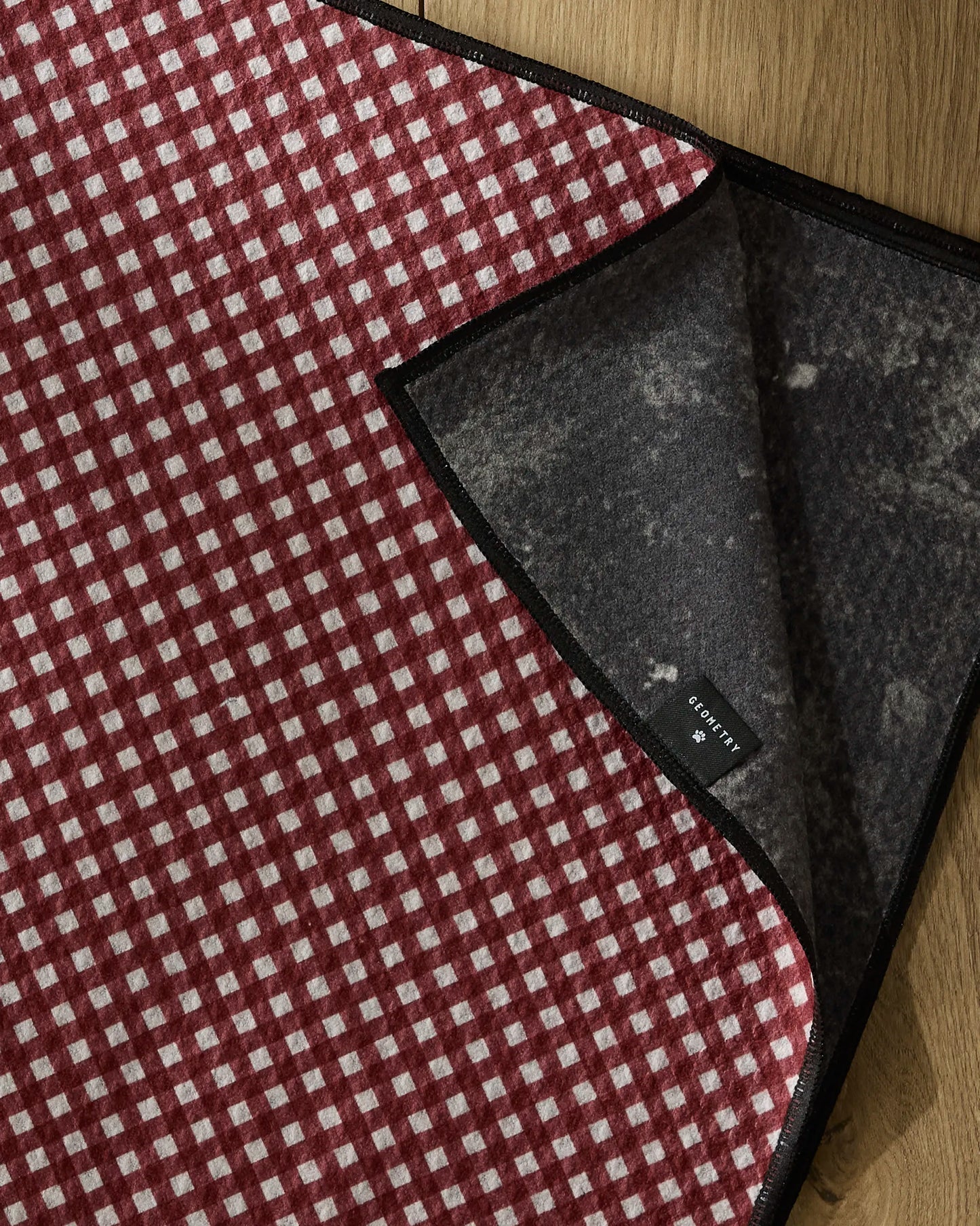 Bramble Red Dog Towel Geometry