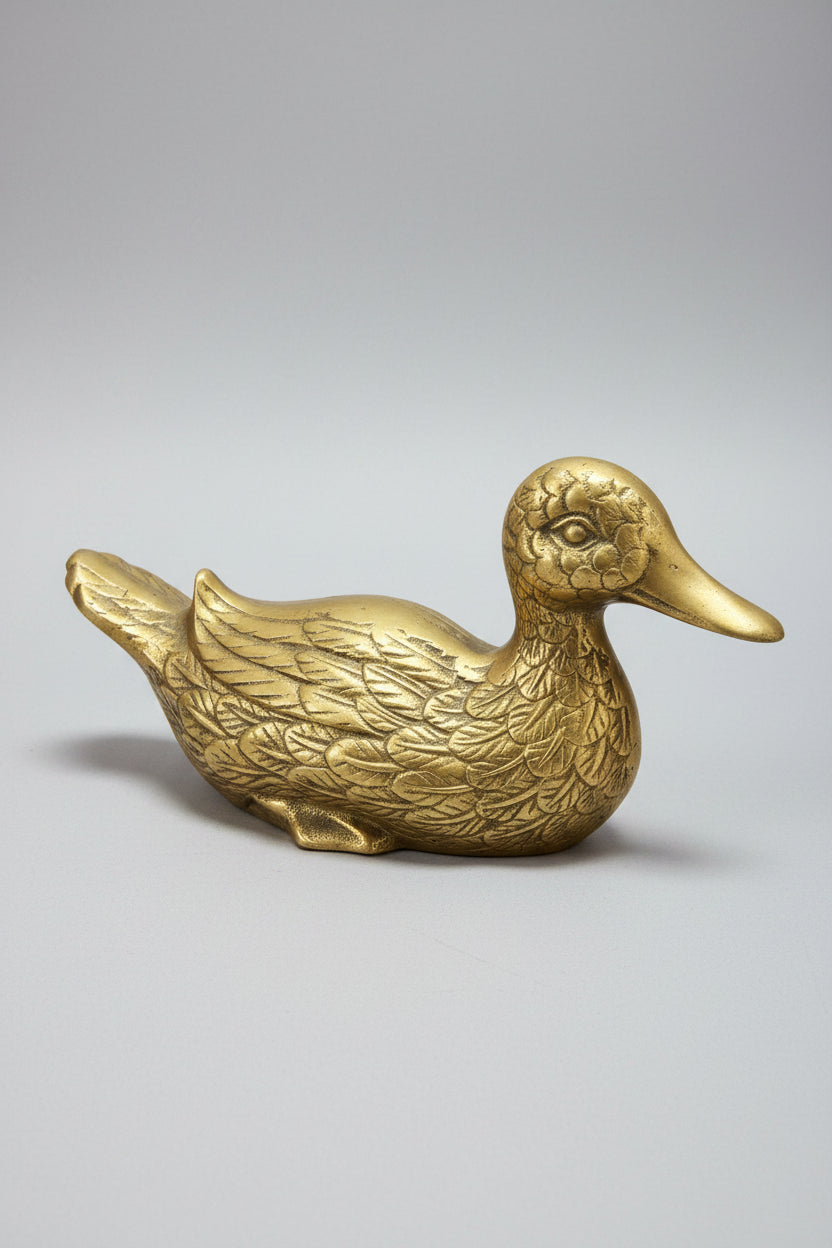 Vintage Brass Duck