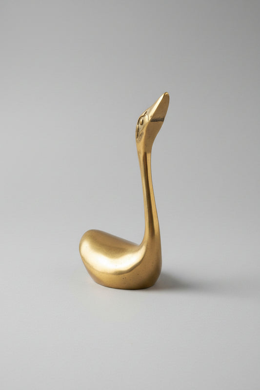 Vintage Brass Swans