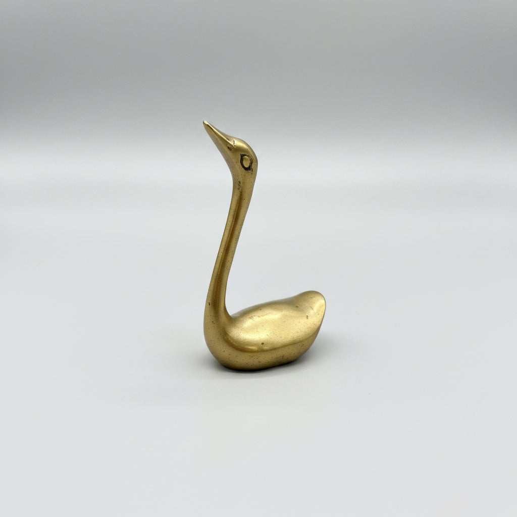 Vintage Brass Swans