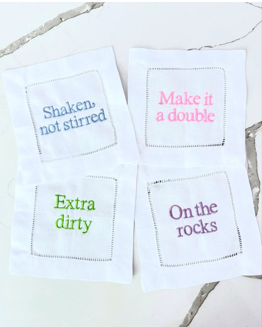 Linen Cocktail Napkin Set