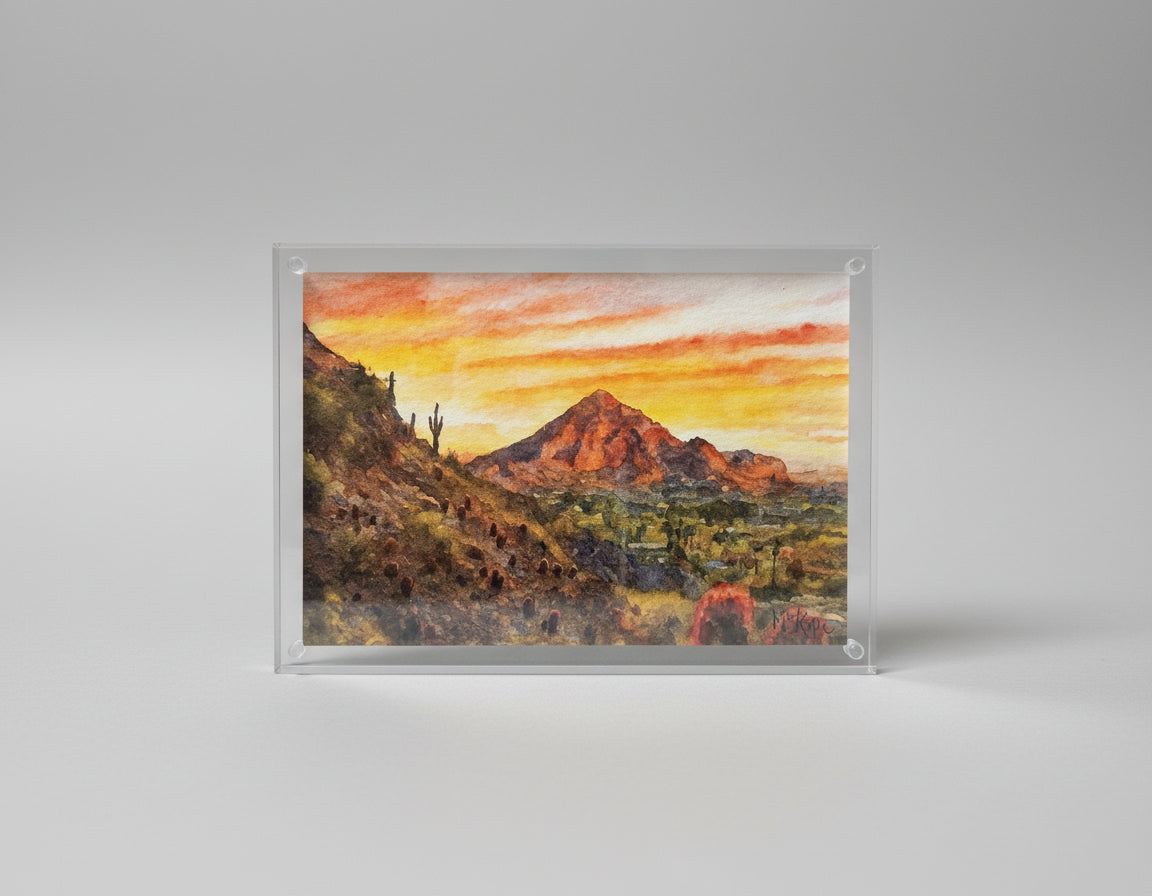 Camelback Mountain Water Color