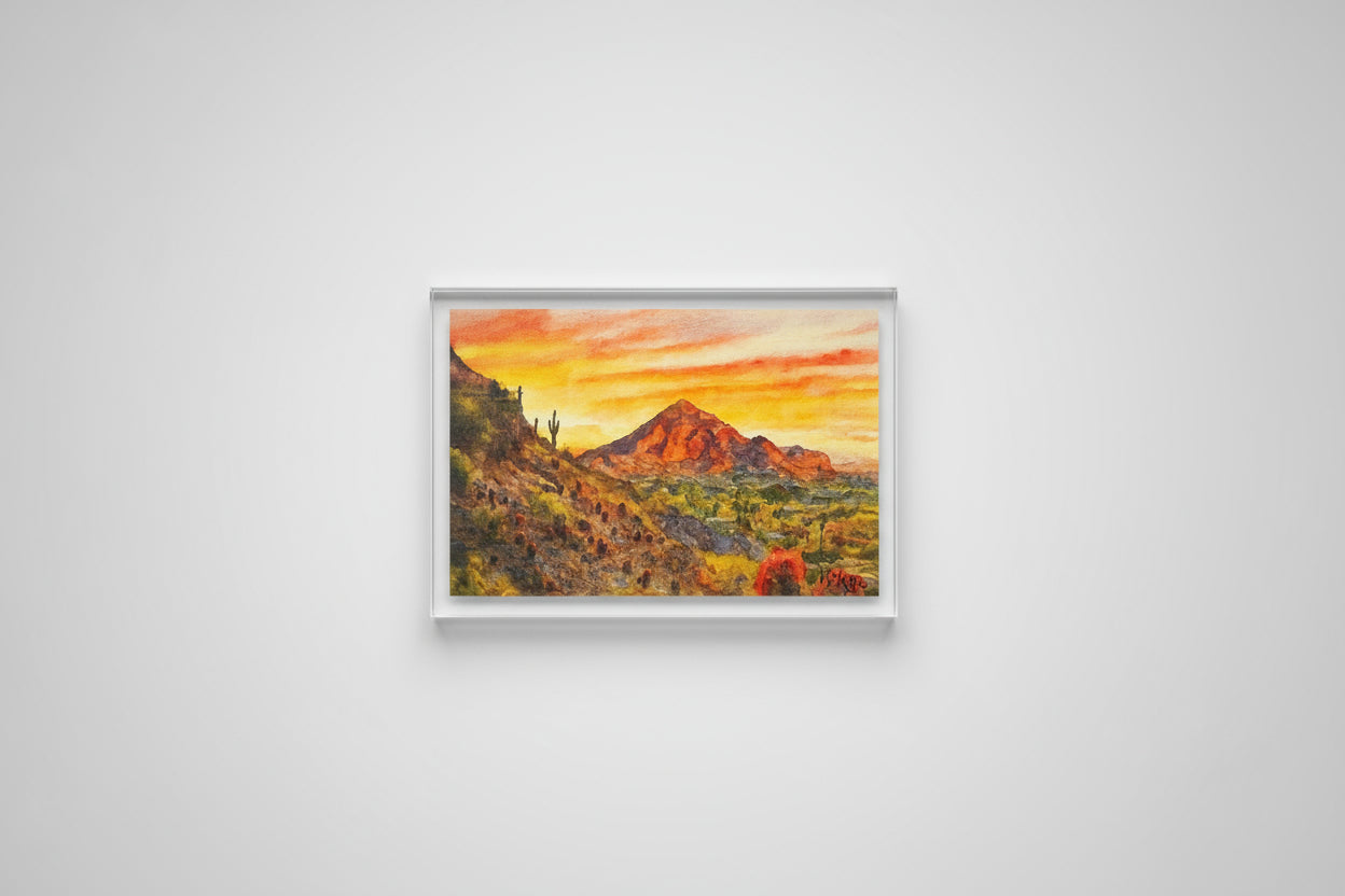 Camelback Mountain Water Color