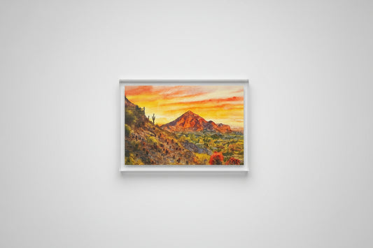 Camelback Mountain Water Color