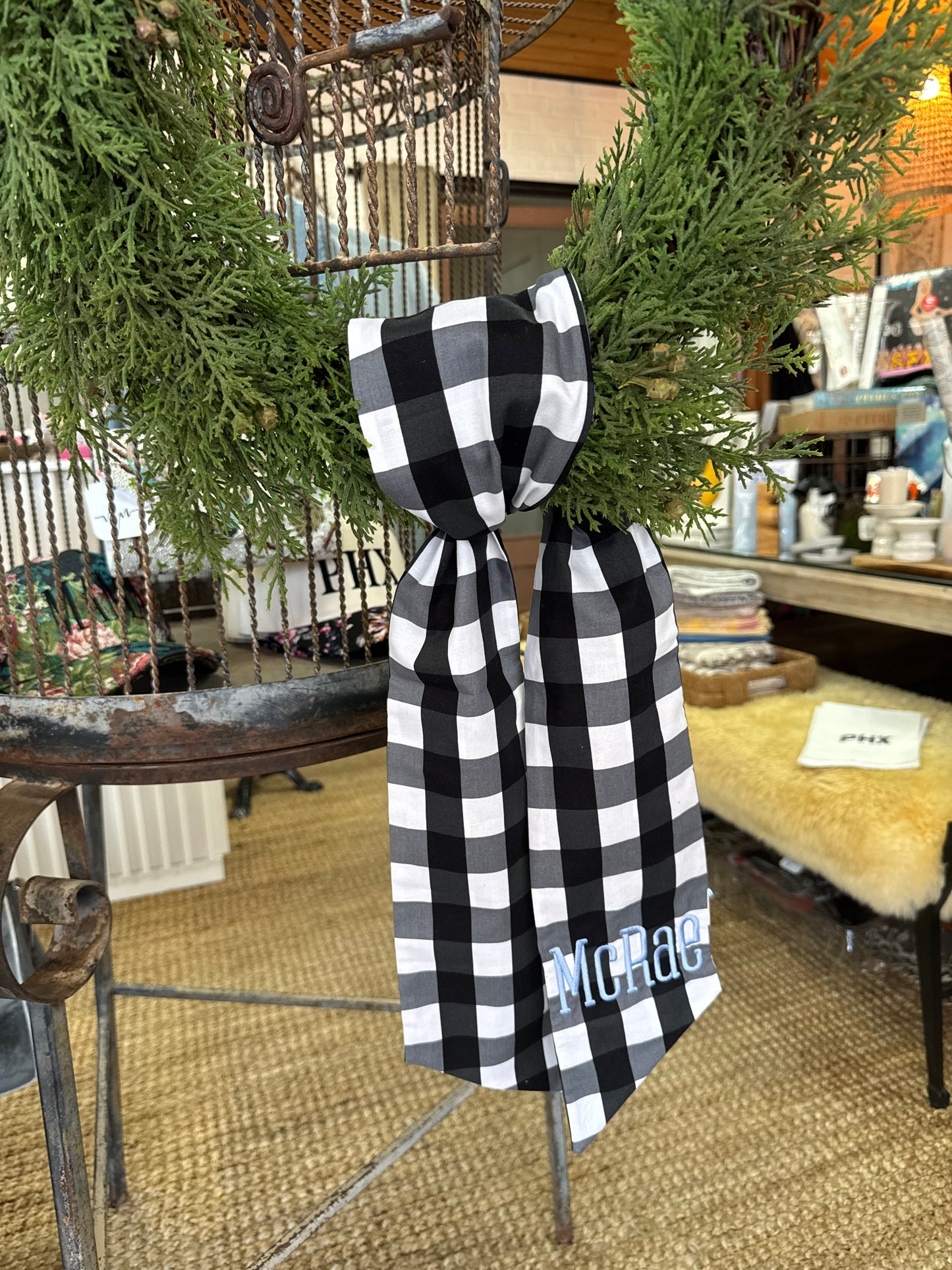 Custom Wreath Sash