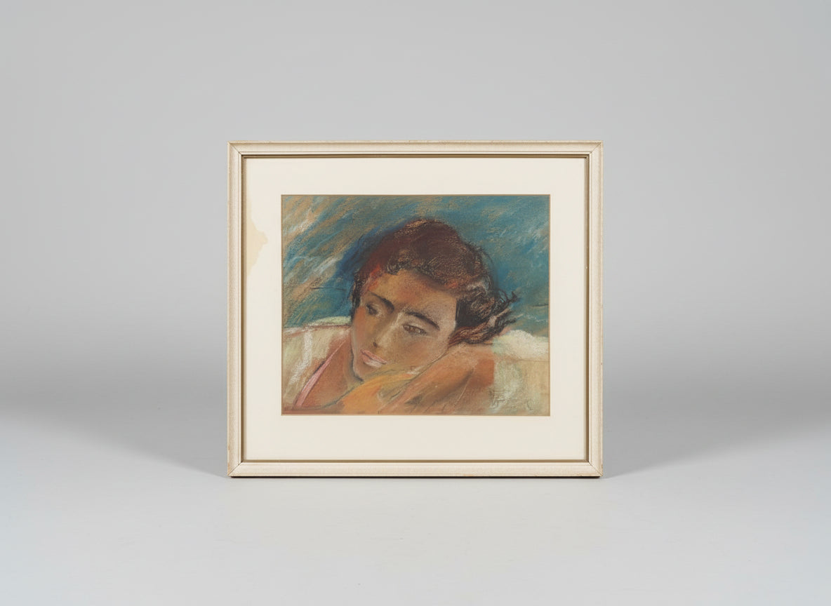 Vintage Pastel Portrait