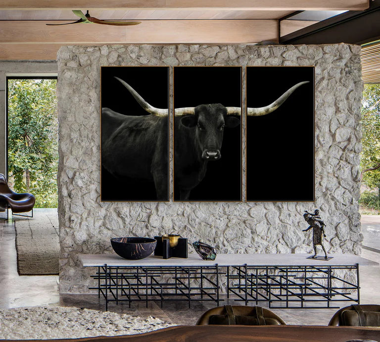 Oversized Longhorn Wall Art