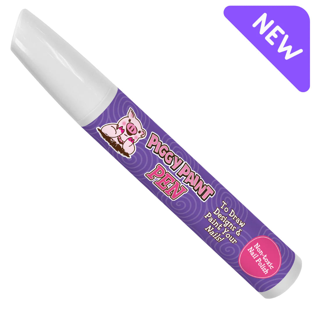 PURPLE Power Piggy Paint Pen - Kids Non-toxic Nail Polish