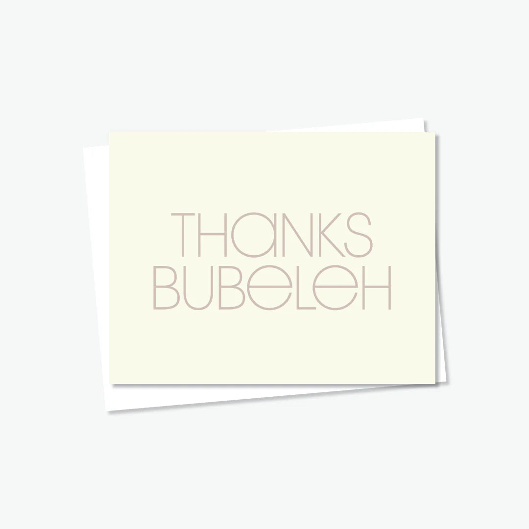 Thanks Bubeleh Card