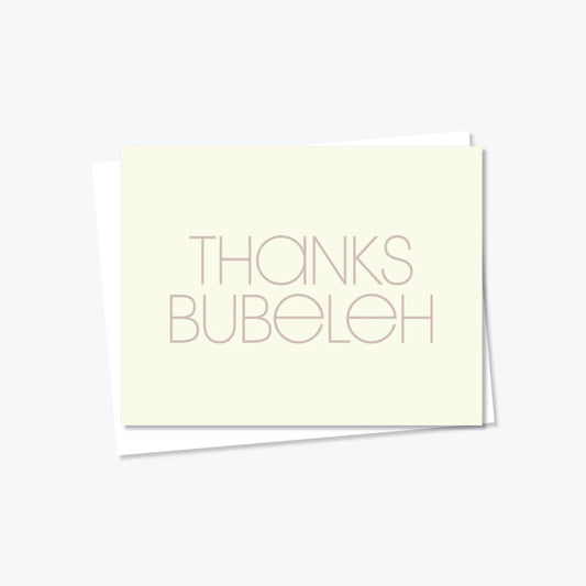 Thanks Bubeleh Card