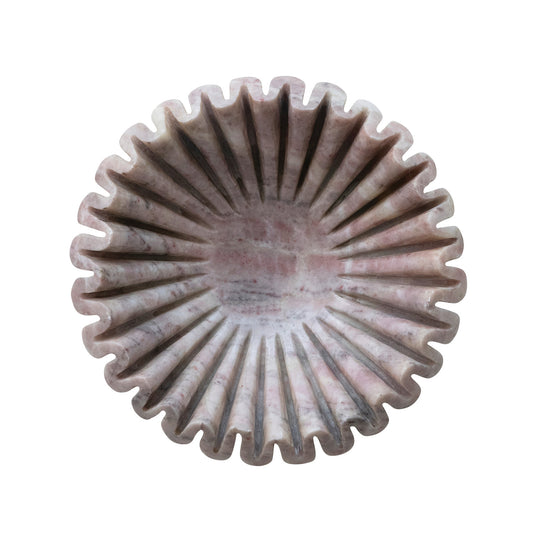 Marble Fluted Dish